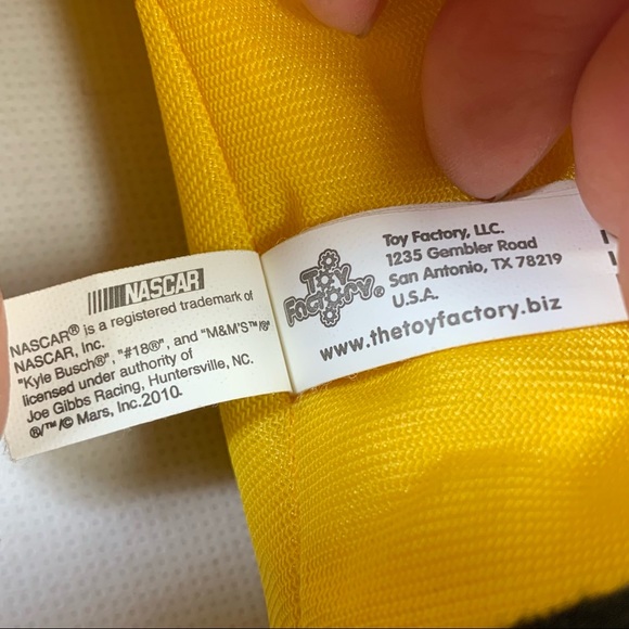 Toy Factory, Kyle Busch #18 NASCAR Collectible Logo Fire Suit Plush Dog. - Picture 12 of 12